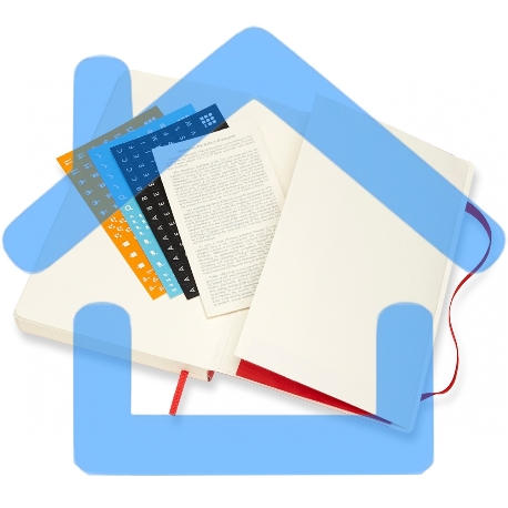 Ежедневник Moleskine CLASSIC DAILY LARGE SOFT 130х210мм 400стр. мягкая обложка красный