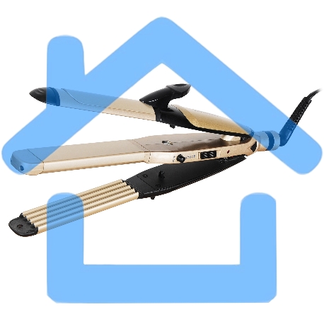 Выпрямитель Starwind SHC 7075 55Вт черный/шампань (макс.темп.:200С)