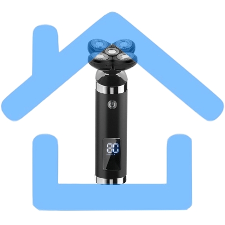 Электробритва Centek CT-2151 (черный) ротор 4D, влажное бритье, 5 плав.голов, USB, зарядка 1 час, LiIon800мAч