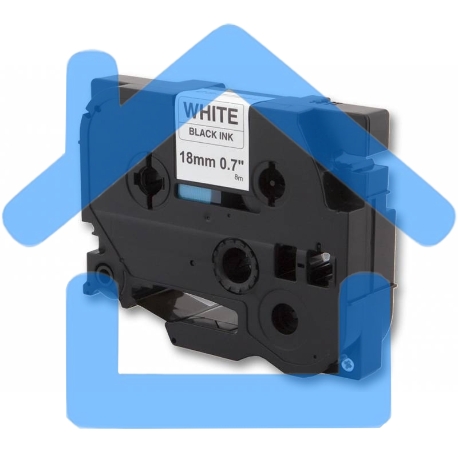 Картридж ленточный Cactus CS-TZ241 18 мм, 8 м, черный шрифт, белый фон, для BROTHER 1230/1280/1280VP/2700VP-2