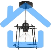 Светильник Hiper Подвес 1хЕ27х60Вт черный H046-0