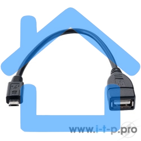 Кабель PERFEO USB2.0 A розетка - Micro USB вилка (OTG), длина 0,2 м (U4202)-1