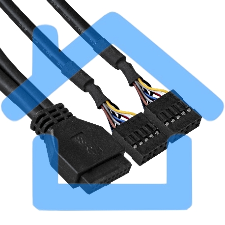 Планка USB на переднюю панель ExeGate EX289291RUS U5H-627, 5,25