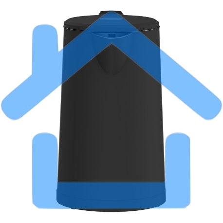 Чайник электрический Viomi Double-layer kettle черный V-MK171A-3