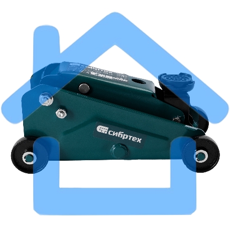 Домкрат гидравлический подкатной Сибртех 2,5 т, 148-387 мм, в пласт. кейсе-13