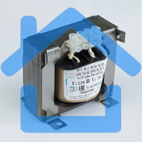 Трансформатор ОСО-0.25-09 220/36В УХЛ3 Кострома ОС0000002365
