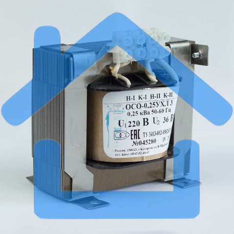 Трансформатор ОСО-0.25-09 220/36В УХЛ3 Кострома ОС0000002365-1