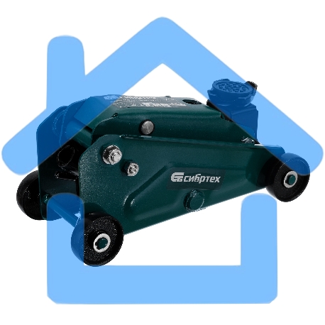 Домкрат гидравлический подкатной Сибртех 2,5 т, 148-387 мм, в пласт. кейсе-9