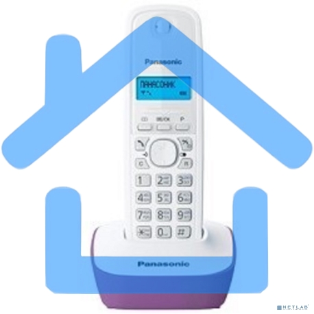 Телефон беспроводной (DECT) Panasonic KX-TG1611RUF (сиреневый) АОН, Caller ID,12 мелодий звонка,подсветка дисплея,поиск трубки-5