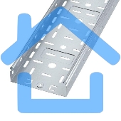 Лоток листовой перфорированный 150х50 L3000 сталь 0.6мм S3 ДКС SPL3515