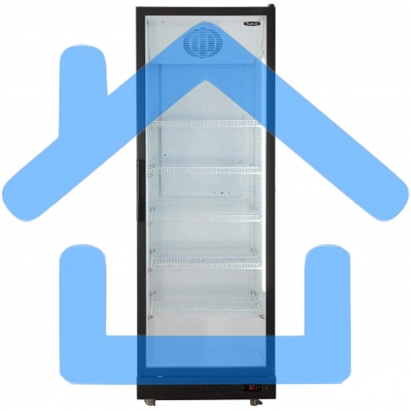 Холодильная витрина Бирюса Б-B600D черный фронт однокамерная 567л