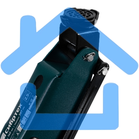 Домкрат гидравлический подкатной Сибртех 2,5 т, 148-387 мм, в пласт. кейсе-21