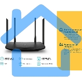 Роутер беспроводной TP-Link Archer VR300 AC1200 10/100BASE-TX/ADSL черный