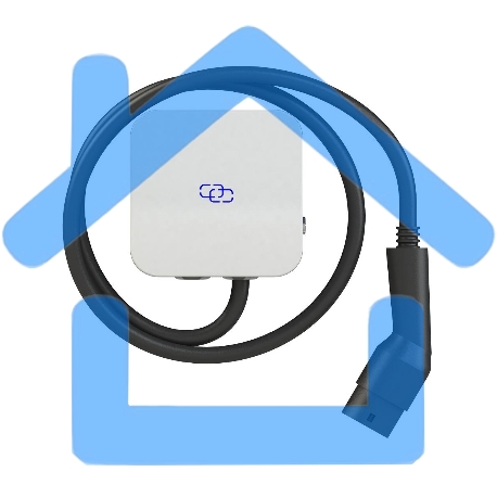 Зарядная станция S'OK SHN10332GBT22KW-5 Green Energy, 3-фазы, 22kW (32A/ 380V),Bluetooth(APP), RFID, IP65, GBT, 5м кабель-1