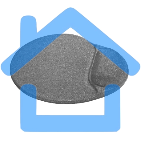 Коврик для мыши Defender гелевый Easy Work (серая лайкра) нескользящ.основа,260х225х5мм-6