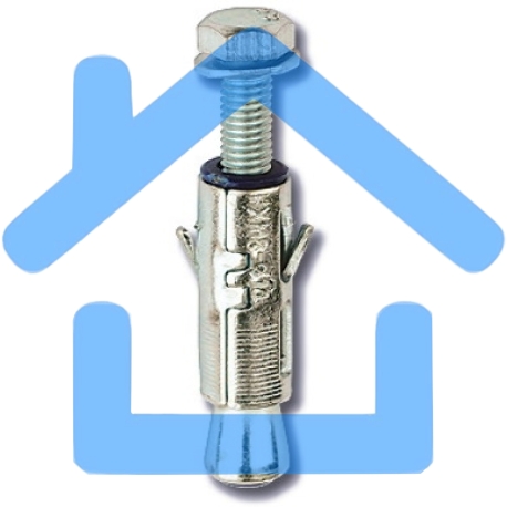 Анкер забивной М10 усил. с болтом (уп.20шт) ДКС CM461065