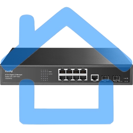 Коммутатор Cudy GS2008S2 (L2) 8x1Гбит/с 2SFP управляемый-8