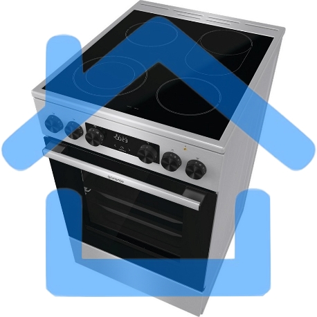 Плита электрическая Gorenje GECS5C70XA серебристый, конфорок 4 электрических, духовка 70 л, 50 см x 85 см x 59.4 см-4