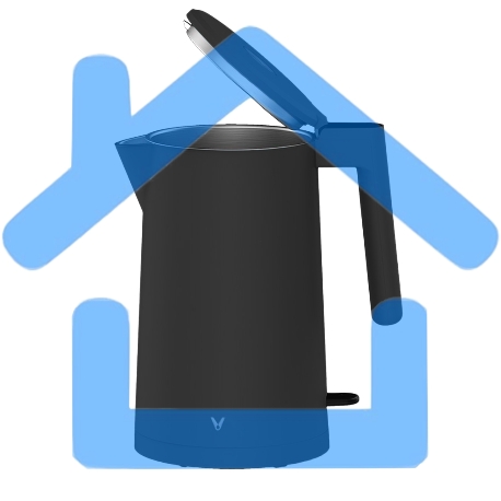 Чайник электрический Viomi Double-layer kettle черный V-MK171A-4