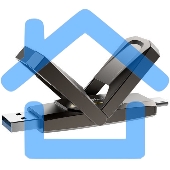 Флешка USB Netac US5 1Tb USB 3.2+TypeC Solid State Flash , up to 550MB/500Mb/s