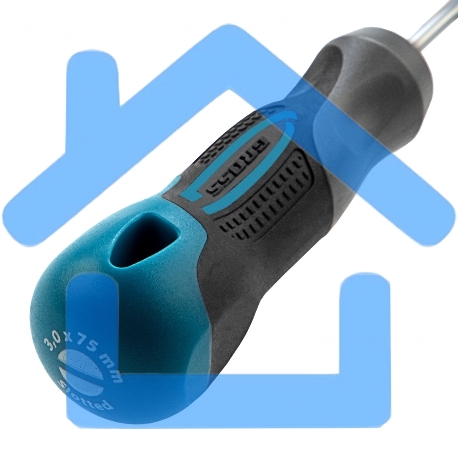 Отвертка GROSS 12101 SL3,0 x 75 мм S2, трехкомпонентная рукоятка-4