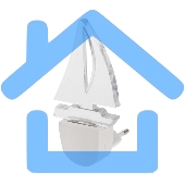 Ночник светодиодный Rexant ПАРУС ОДИНОКИЙ голубое свечение, 230 В