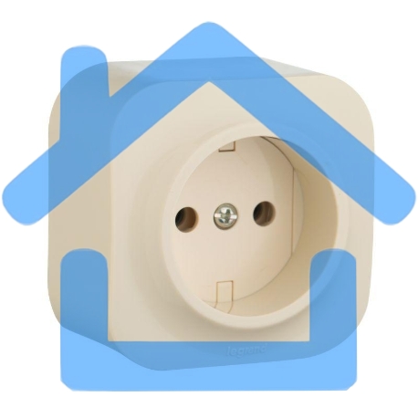 Розетка без заземления без шторок (Слоновая кость) Legrand 782240