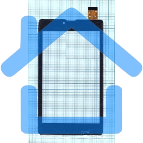 Сенсорное стекло (тачскрин) для Digma Plane 7535E WJ1339-FPC V1.0 черное-1