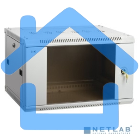 Шкаф ITK LINEA W 9U 600x600 мм дверь стекло, RAL7035-4