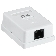 Настенная информационная розетка RJ45 8P8C, кат.5Е, UTP, 1-порт, белая 