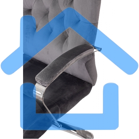 Кресло руководителя Бюрократ T-9928SL Fabric серый Italia 26, крестов. металл хром-6