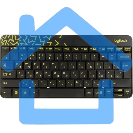 Комплект клавиатура + мышь Logitech Wireless Desktop MK240 Nano черный Retail Combo-6