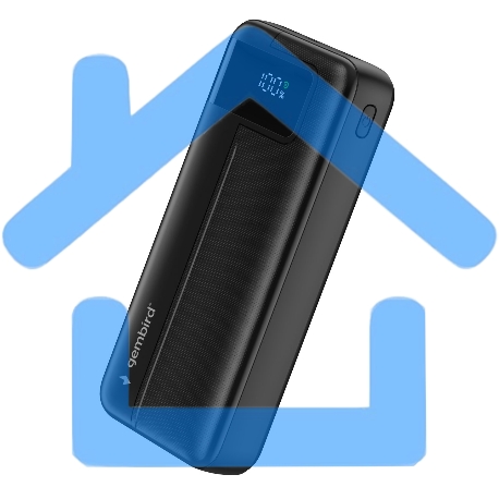 Портативный аккумулятор Gembird GPB-20Q, 20000мА·ч, QC/PD, дисплей, черный-5