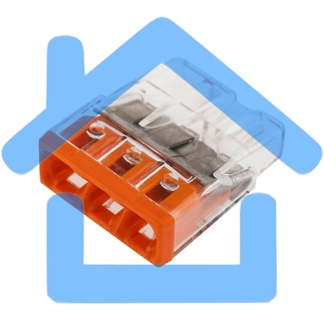 Электромонтажные экспресс-клеммы (2*2.5мм2) 5шт WAGO