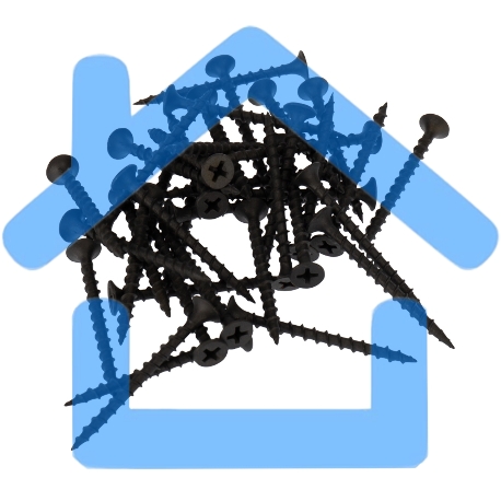 Саморез гипсокартон-дерево KRANZ 3.5х45, пакет (50 шт./уп.)