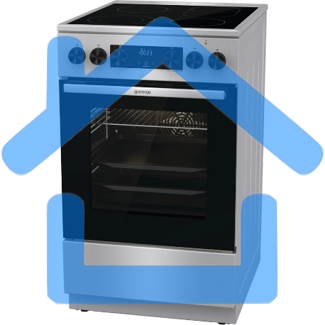 Плита электрическая Gorenje GECS5C70XA серебристый, конфорок 4 электрических, духовка 70 л, 50 см x 85 см x 59.4 см-11