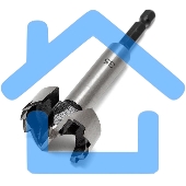 Набор сверл Форстнера (петельных) по дереву, 10-15-20-25-35 х 73мм, 5 шт, цилиндрический хвостовик KRANZ