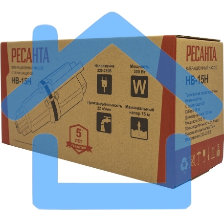 Насос вибрационный НВ-15Н Ресанта 77/8/4-3