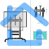 Стойка для телевизора с кронштейном ONKRON TS2811 60