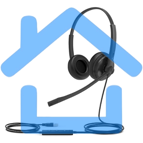 Гарнитура проводная Yealink UH34 Dual UC-3