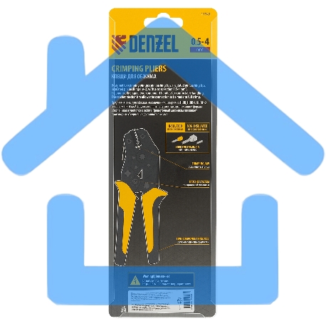 Клещи для обжима наконечников штыревых НШВ, НШВИ, НШВИ-2, 0,5-4 мм2 Denzel-2