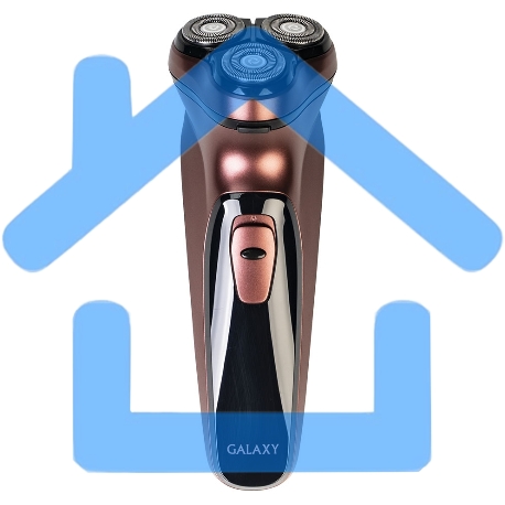 Электробритва Galaxy Line GL 4209, бронзовый, аккумуляторная, 5 Вт, Li-Ion аккумулятор емкостью 600 мА*ч, вр. непр. работы до 1,5 ч, ножи из нержавеющей стали, 3 независимые плавающие головки, возможность промывки бреющего блока, индикатор заряда и работы-14