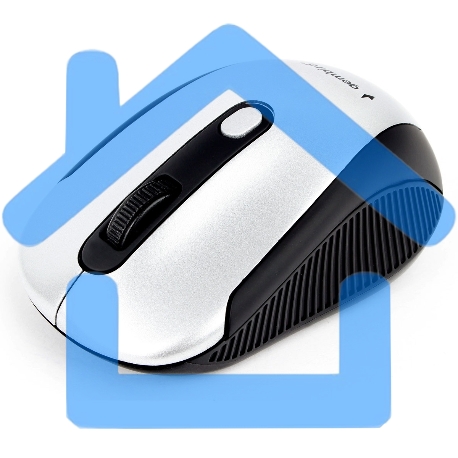 Мышь беспроводная Gembird MUSW-420-4 серебристый, 1600 dpi, радиоканал, USB, кнопки - 4