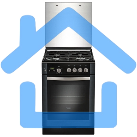 Плита газовая Gefest ПГ 6300-03 0046 черный, конфорок 4 шт, духовка 52 л, 60 см x 85 см x 60 см-1