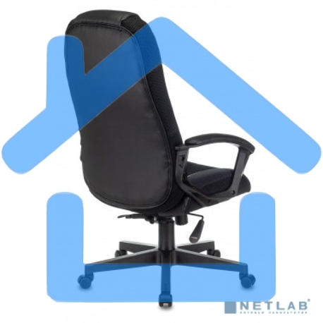 Кресло игровое Бюрократ Zombie 9 черный/серый, искусст.кожа/ткань, крестовина пластик-4