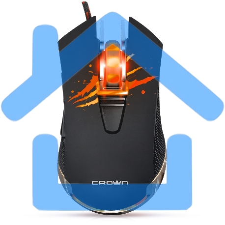 Мышь CROWN Gaming CMXG-614 USB CM000001532 DPI 800/1000/1600/2400-1
