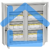 Корпус металлический ЩРн-72з-1 36 УХЛ3 IP31 ИЭК MKM14-N-72-31-Z