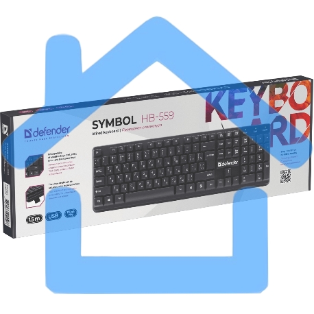 Клавиатура Defender Symbol HB-559 RU проводная USB черный-6