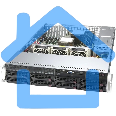 Платформа Supermicro SYS-620P-TRT 2U noCPU(2)3rd GenScalable/TDP 270W/no DIMM(18)/ SATARAID HDD(8)LFF/2x10GbE/2x1200W-1