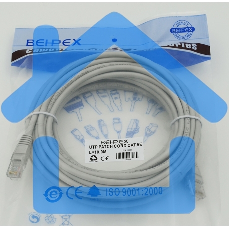 Патч-корд литой 5E Copper 10m